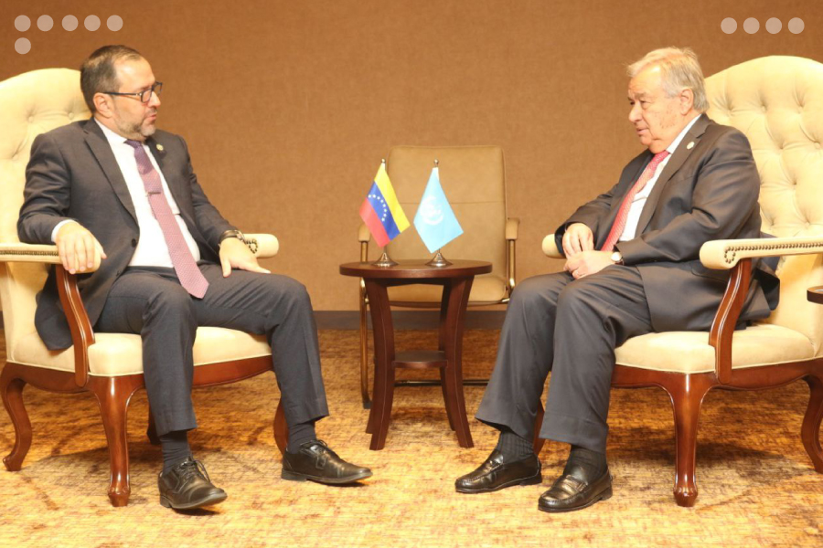 Canciller de Venezuela expresa al Secretario General de la ONU la importancia de transformar el sistema financiero global