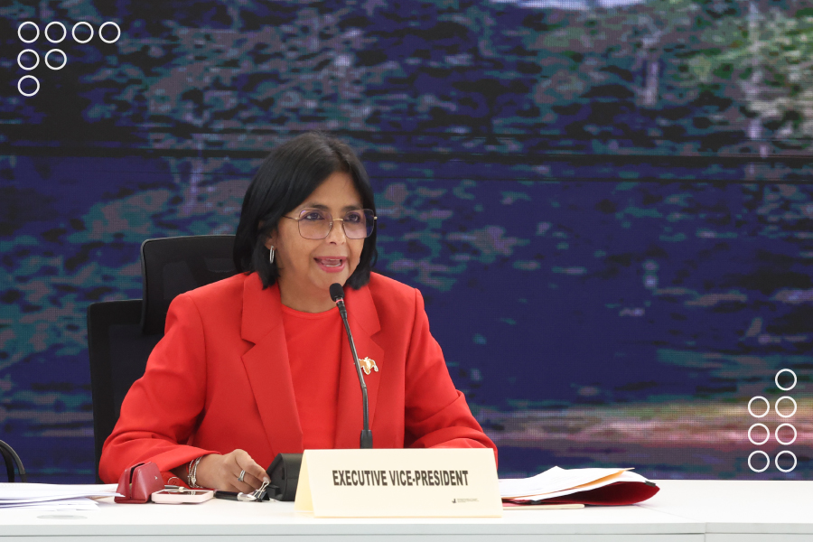 Delcy Rodríguez: Venezuela superó con éxito los efectos “perversos” del bloqueo económico