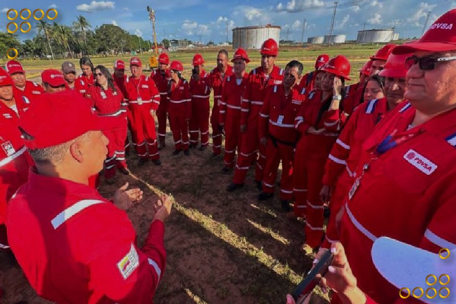 Ministro Tellechea encabezó reunión de Pdvsa en la Faja Petrolífera del Orinoco