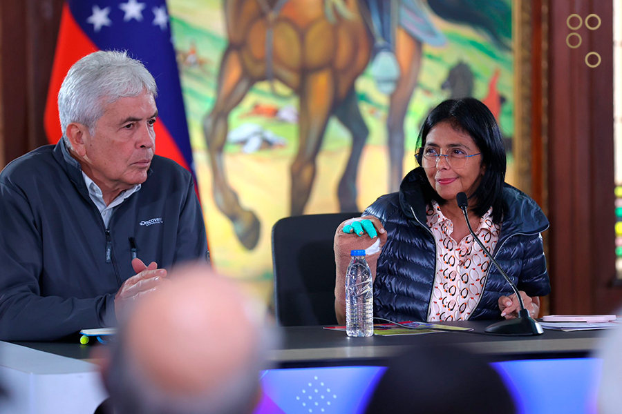 Vicepresidenta Rodríguez se reunió con sector productivo para garantizar abastecimiento en el país