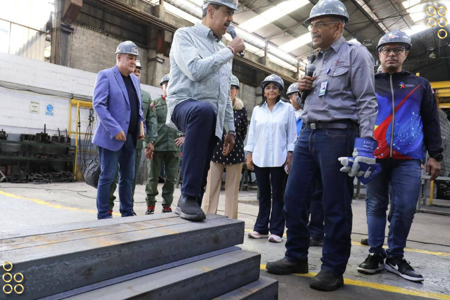 Presidente trazó meta de llevar al 100% la producción del Complejo Siderúrgico Nacional de La Yaguara