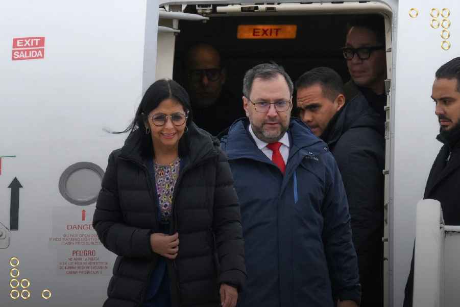 Vicepresidenta Rodríguez y canciller Gil llegan a Rusia para la cumbre de los BRICS