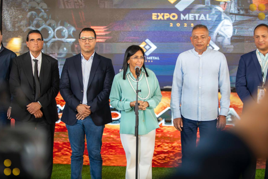 Vicepresidenta Ejecutiva Delcy Rodríguez inaugura la Expo Metal 2025