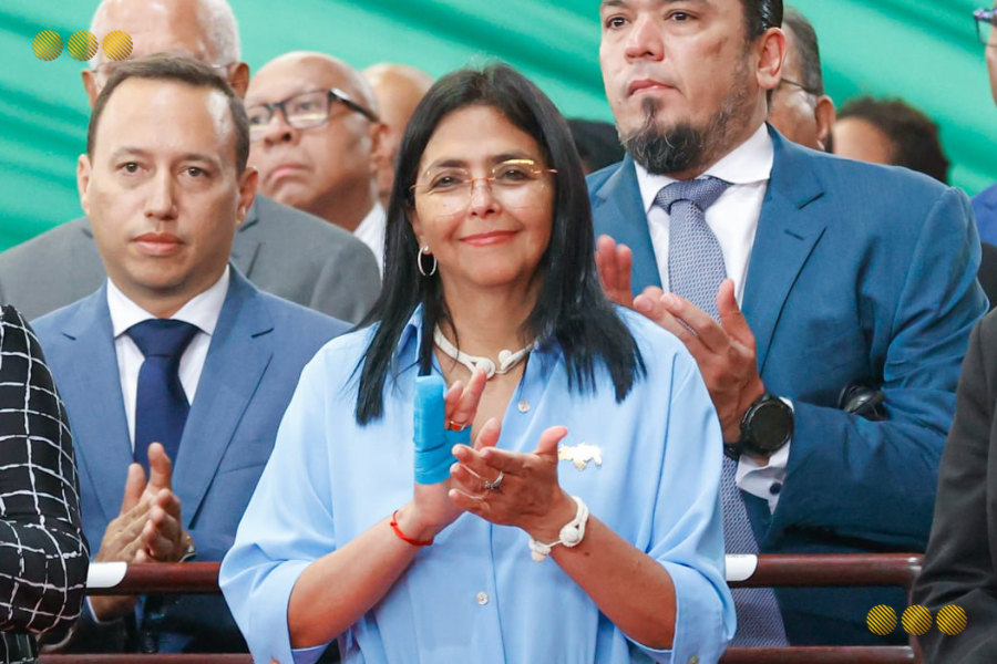 Vicepresidenta Delcy Rodríguez participó en la Toma de Posesión de la presidenta Jennifer Geerlings-Simons